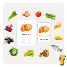 Pack 03 - 40 Cartões de Linguagem - Alimentos (PDF)